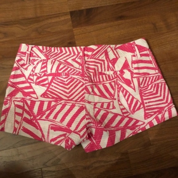 Lilly Pulitzer Walsh Pink White Yacht Sea Shorts - Picture 6 of 6
